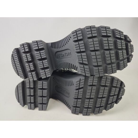 Moncler Women's Black Envile Tweed Block Heel Boots Size 37 - Picture 7 of 7